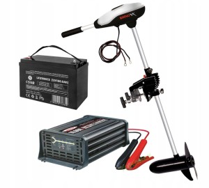 SILNIK ELEKTRYCZNY RHINO BLX 70LB + AKUMULATOR 100AH + ŁADOWARKA