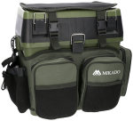 MIKADO DUŻA WĘDKARSKA SKRZYNKA SIEDZISKO + TORBA PLECAK UABM-317