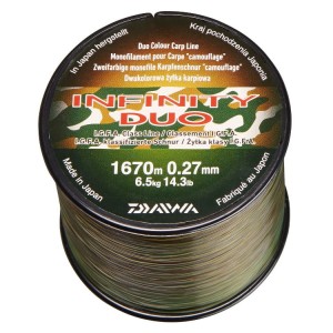 DAIWA ŻYŁKA INFINITY DUO CARP CAMO 0,27MM 1670M