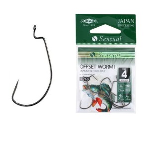 MIKADO HACZYKI SENSUAL OFFSET WORM I 4/0 BN