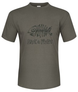 MIKADO KOSZULKA T-SHIRT BITE & FIGHT KHAKI ROZ. S
