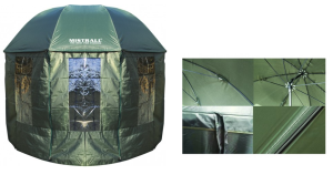 MISTRALL PARASOL WĘDKARSKI PVC Z OSŁONĄ 3M 4 OKNA MOSKITIERA
