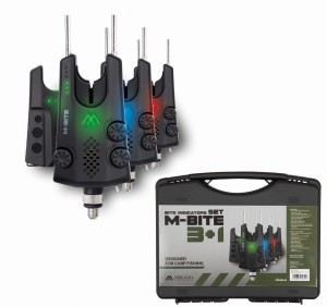 MIKADO ZESTAW SYGNALIZATORÓW KARPIOWYCH ELEKTRONICZNYCH M-BITE 3+1 CENTRALKA