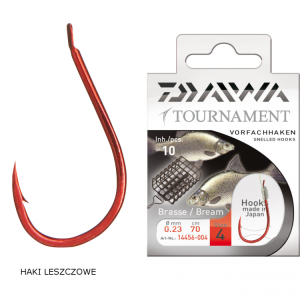 DAIWA HACZYKI TOURNAMENT Z PRZYPONEM LESZCZ BREAM NR 4