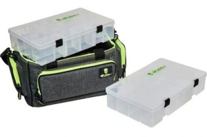 GUNKI PIKE TORBA SPINNINGOWA NA RAMIĘ 2 PUDEŁKA