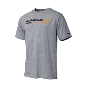 SAVAGE GEAR KOSZULKA SIGNATURE LOGO T-SHIRT GREY MELANGE L