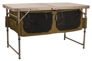 FOX STOLIK STÓŁ KARPIOWY Z PÓŁKAMI SESSION TABLE XXL 120X60