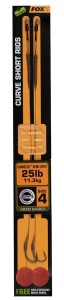 FOX PRZYPONY KARPIOWE EDGES CURVE SHORT 4 - 25LB