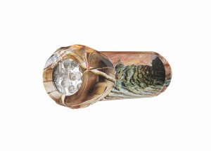 MOCNA LATARKA METALOWA TRAPER 9 DIOD LED MAŁA