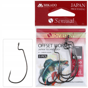 HACZYKI OFFSETOWE MIKADO OFFSET WORM II ROZ. 5/0