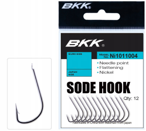 OSTRE HACZYKI WĘDKARSKIE BKK SODE HOOK NI1011004 12SZT. ROZ. 8