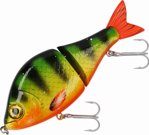 MIKADO WOBLER - MFT SWIMBAIT - 10CM / HOT PERCH WOLNO TONĄCY