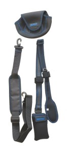 MISTRALL ZESTAW NA SPINING NEOPRENOWY POKROWIEC NA WĘDKĘ KOŁOWROTEK + PAS