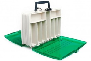 MISTRALL SKRZYNKA PUDEŁKO WĘDKARSKIE NA AKCESORIA DWUSTRONNE - 32X21X11CM