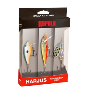 RAPALA ZESTAW PRZYNĘT SPINNINGOWYCH WOBLER BŁYSTKA NA PREZENT