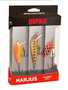 RAPALA ZESTAW PRZYNĘT SPINNINGOWYCH WOBLER BŁYSTKA NA PREZENT