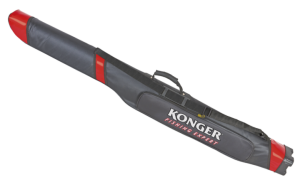 KONGER SZTYWNY WĘDKARSKI POKROWIEC NA WĘDKI 2 KOMORY 150CM