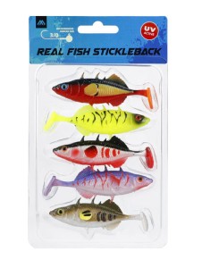 PRZYNĘTA - REAL FISH STICKLEBACK 5cm / MIX - 5 SZTUK W OPAKOWANIU
