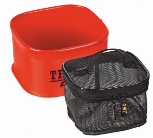 TRAPER KOMPLET POJEMNIK Z SITKIEM DO MOCZENIA PELLETU - GST PCV CZERWONY