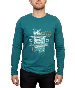 GRAFF MORSKA KOSZULKA T-SHIRTS DŁUGI RĘKAW ROZ. S