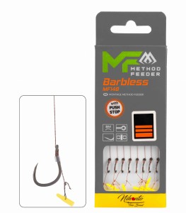 MIKADO PRZYPON MF14 PUSH STOP - bez zadziora nr 4 / plec.: 0.18/10cm - op.8