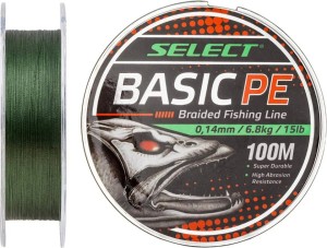 SELECT Plecionka BASIC PE 150m 0,14mm ciemnozielona