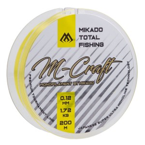 MIKADO ŻYŁKA - M-Craft - 0.10mm/1.35kg/200m - FLUO YELLOW