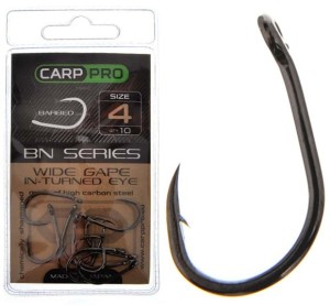 CARP PRO HACZYKI KARPIOWE WIDE GAPE IN-TURNED EYE 4 BN 10szt