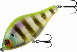 MIKADO WOBLER - MFT JERK - 7cm / CHARTREUSE BLUEGILL SUSPENDING