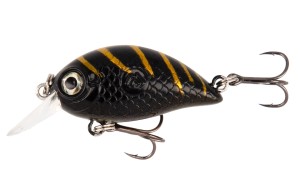 MIKADO WOBLER SHIMMY - 34mm/3.0g/BLACK TIGER - PŁYWAJĄCY