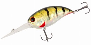 MIKADO WOBLER CRAZY CRANK - 62mm/19.7g/GREEN PERCH - PŁYWAJĄCY