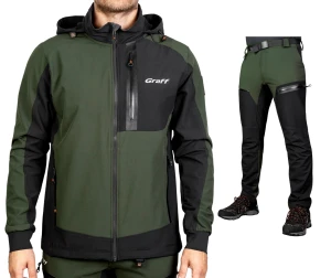 GRAFF KOMPLET SOFTSHELL - KURTKA + SPODNIE 561-S/761-S ROZ. S 170-176