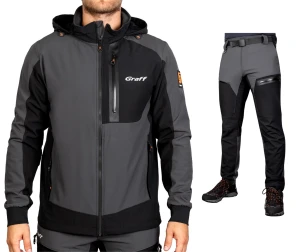 GRAFF KOMPLET SOFTSHELL - KURTKA + SPODNIE 561-S-2/761-S-2 ROZ. XL 176-182