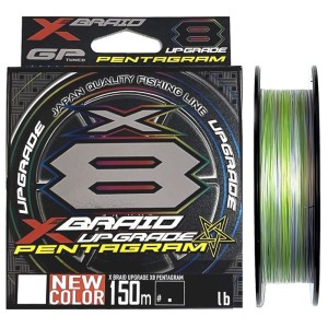 YGK Plecionka X BRAID 8X UPGRADE PENTAGRAM PE 0.6# 0,128mm/6,3kg Mutlicolor