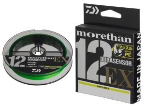 Plecionka DAIWA MORETHAN DURASENSOR UVF X12EX 0,10mm 150m Lime Green