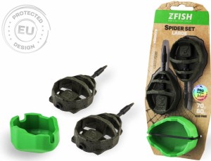 Koszyczki ZFISH Method Feeder SPIDER Large Set 90,100g + foremka