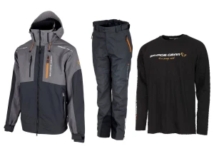 SAVAGE GEAR KOMBINEZON WP PERFORMANCE GUNMETAL + koszulka  r XL