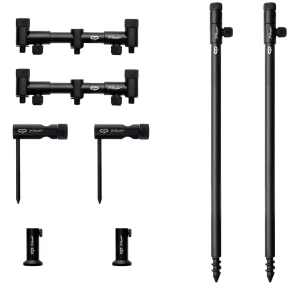CARP PRO Zestaw Podpórek ze Stabilizatorami + Buzz Bary Magnetyczne na 2 Wędki